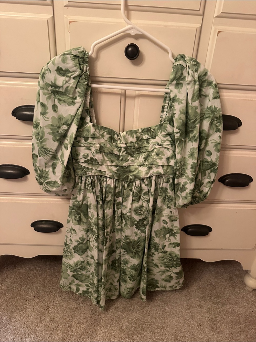 Abercrombie & Fitch Green Floral Mini Dress